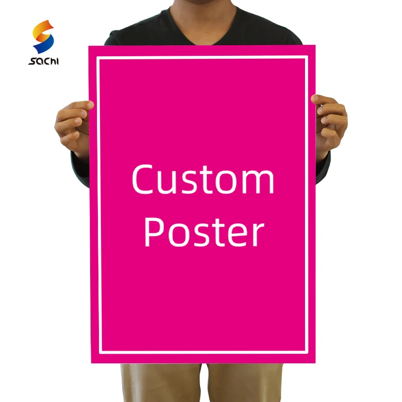 wholesale poster printing Indoor/outdoor decoration Customized kids arabic islamic educational poster, posters printing service