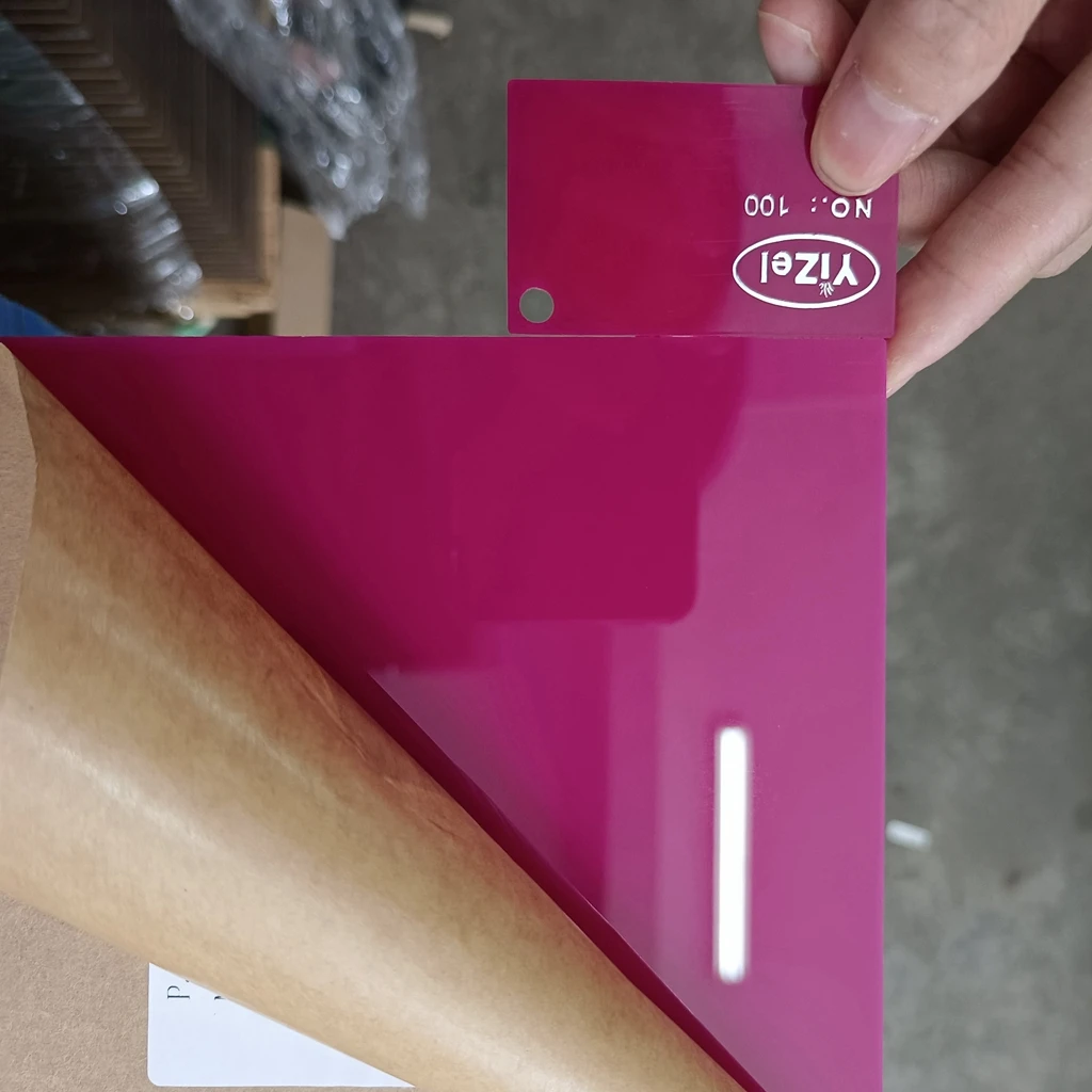 2023 factory price supply High quality  100% virgin materials 1220x2440mm virgin 1220x1830mm  acrylic sheet rose 100
