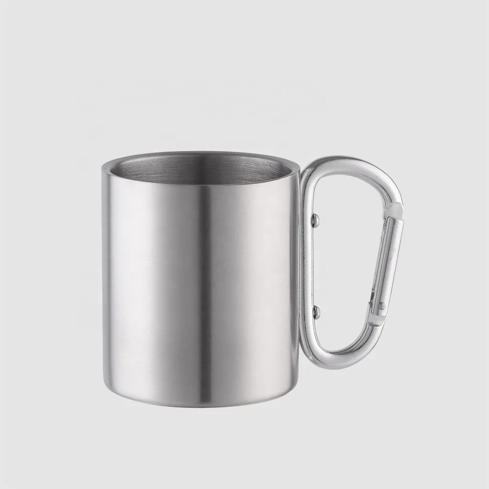 Factory Direct Sublimation Metal Design Double Wall Dyeing Stainless Steel Hanging Barrel Coffee Cup Red Beer Mugs with Printing