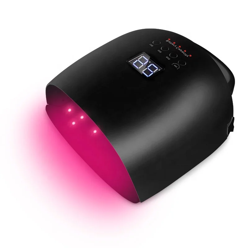 2024 new arrival 86W cordless rechargeable UV LED nail lamp cure thumb nail all kinds of gel polish with customize private logo