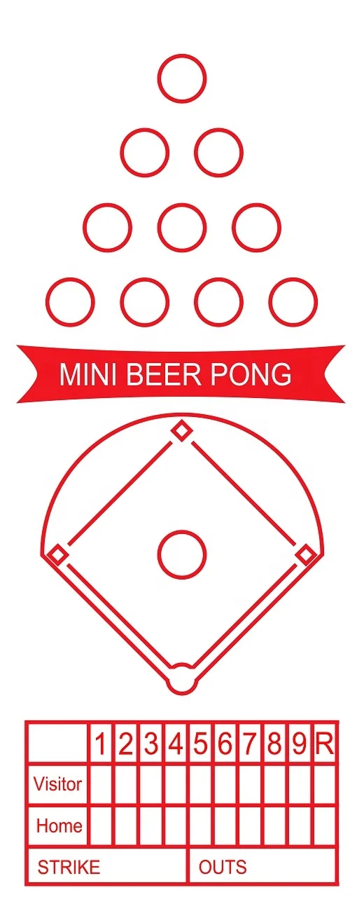 New Home Party Drinking Game Mini Beer Pong Table Game Set
