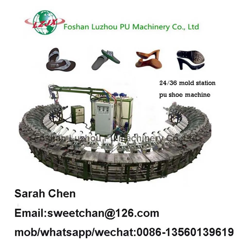 two colors pu sole safety boot shoe making machine