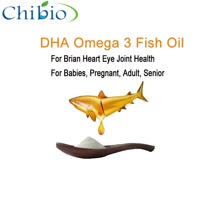 Omega 3 DHA fish oil power  Nature raw materials factory supplier