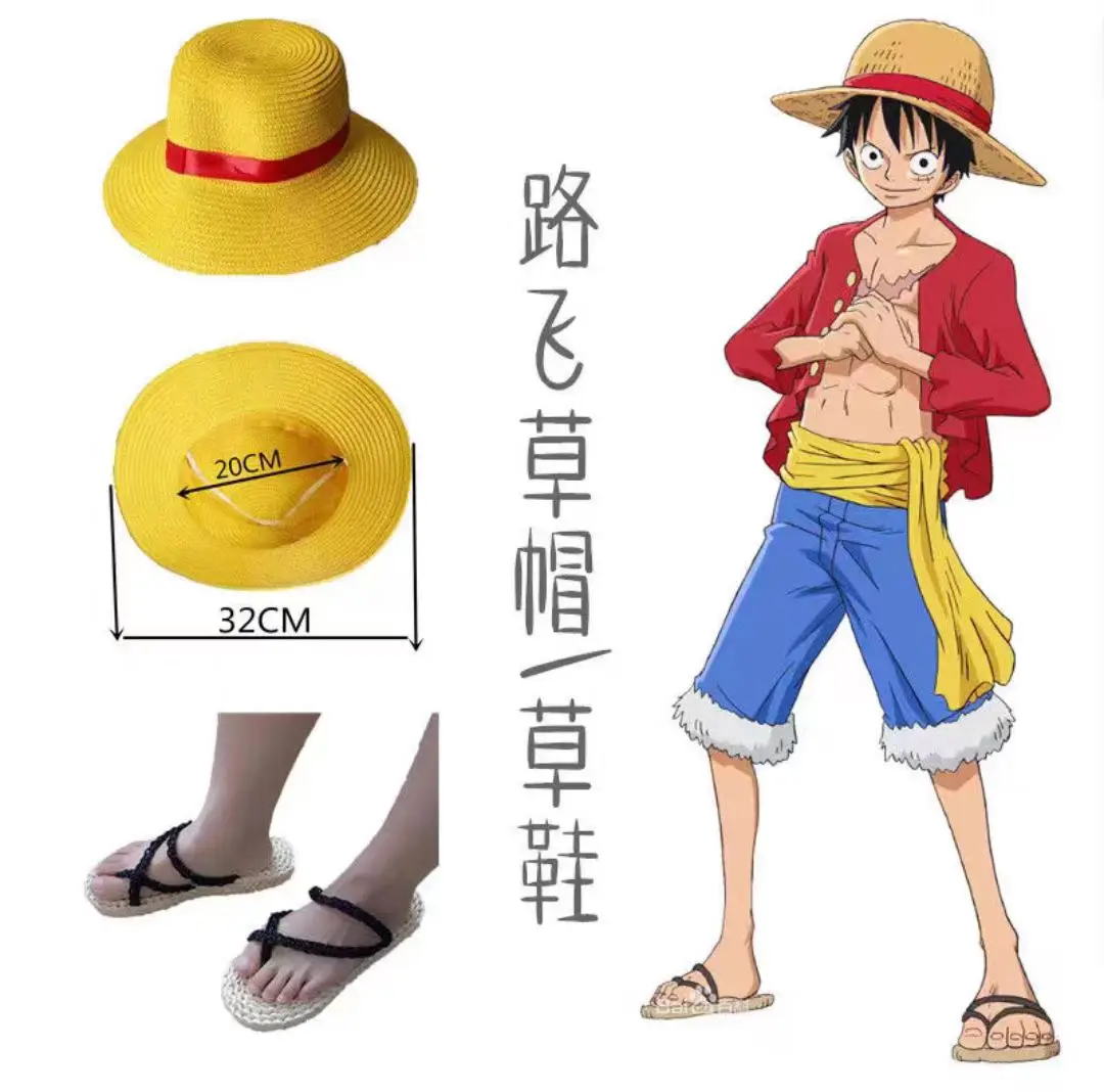 Anime One Piece Monkey D Luffy Straw Hats Cosplay  for Men Women Kids Shanks   Hats Toys for Children Adult Gift