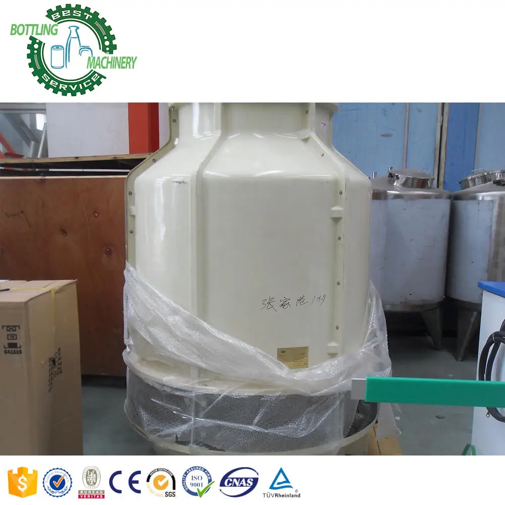 Drink chilling tank water-cooled Industrial 40~380HP water cooled screw chilling equipment for carbonated soft drink beer