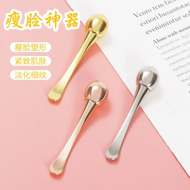 Luxury Roller Massage Skincare Cream Spatula Spoon Applicator Cosmetic Skin Care Eye Cream Beauty Tool