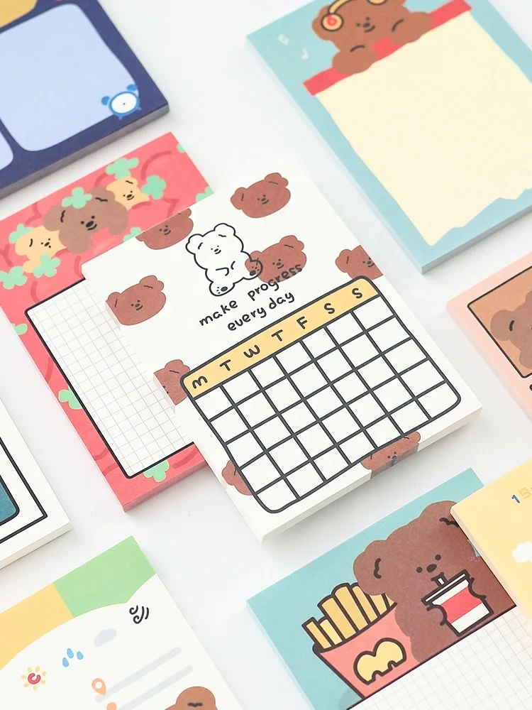 Cute Little Green Dinosaur Pattern Sticky Note Can Be Used To Record Message
