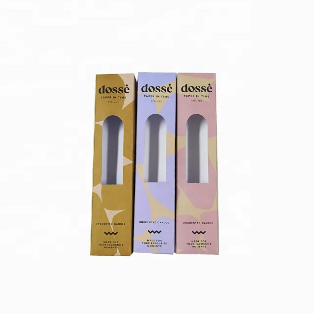 Kraft paper cosmetic gift empty candle jars with lid and box set packaging