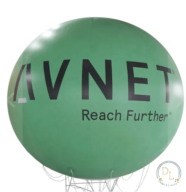 Cheap Giant Advertising Inflatable Pvc Round Floating Helium Balloon Advertising Balloon With Logo