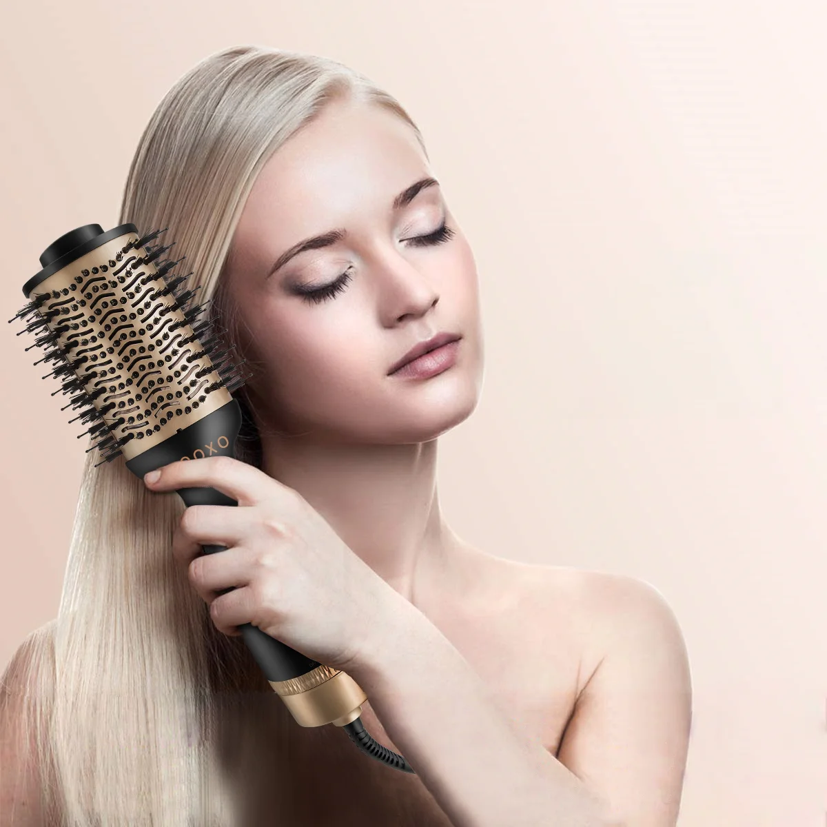 1 step hair dryer and volumizer 1200w hot air blow dryer brush professional 2 in 1 multifunctional dryer and styler