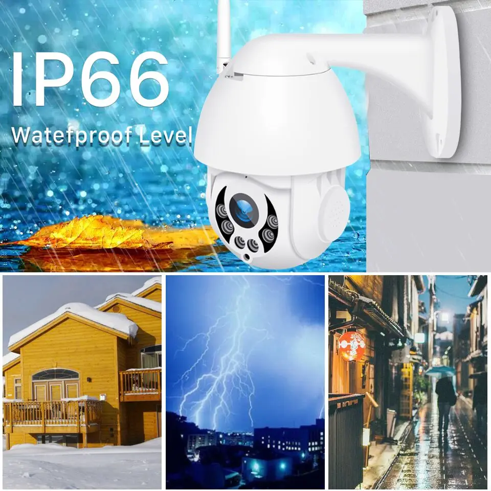 1080P 4X Speed Ip cameras outdoor wireless cctv Security cameras surveillance video Mic Wifi PTZ cameras
