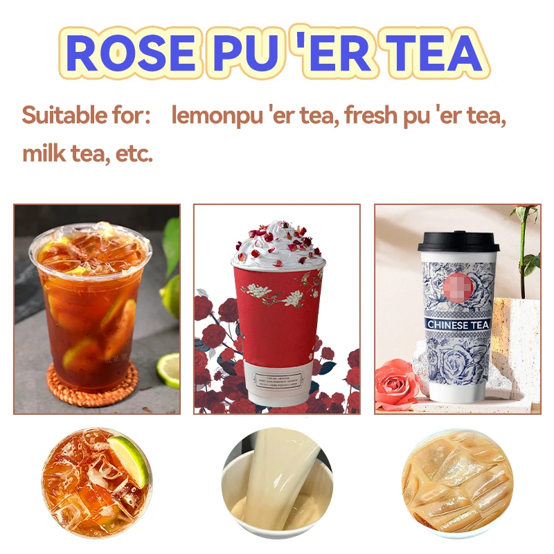 Wholesale bulk rose Puer milk tea shop special flower tea Bawang with 500g per bag