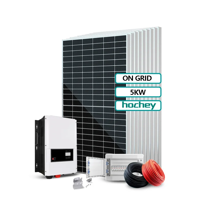 Hochey Solar System On Grid 5KW 15KW 25KW 35KW 45KW Solar System Bifacial PV Panel 200KW 250KW 300KW Solar System On-grid
