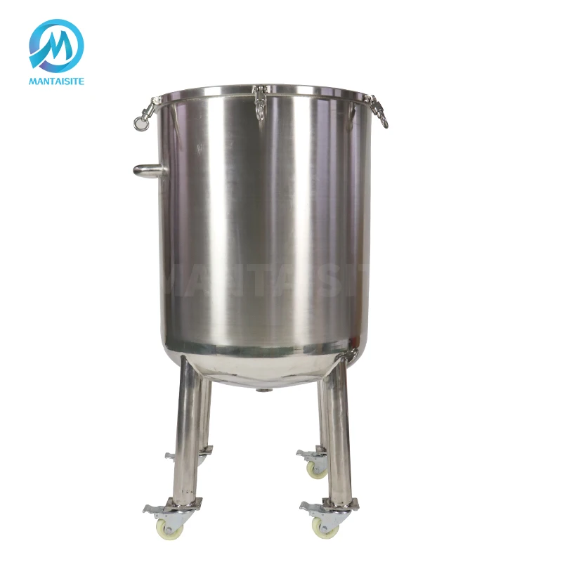 Factory Price Customized Chemical Jacketed Stainless Steel Vat 100 Gallon Storage Tank for Food Chemical Pharmacy