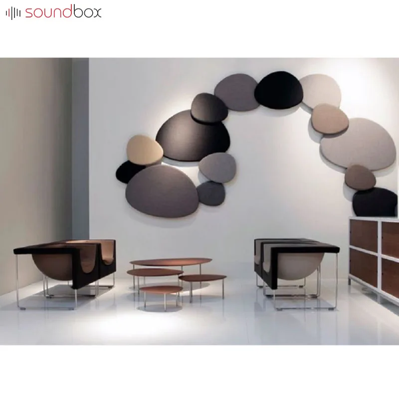 Soundbox custom materials soundproof hall insulation board sound-absorbing fabric panel for office wall ceiling