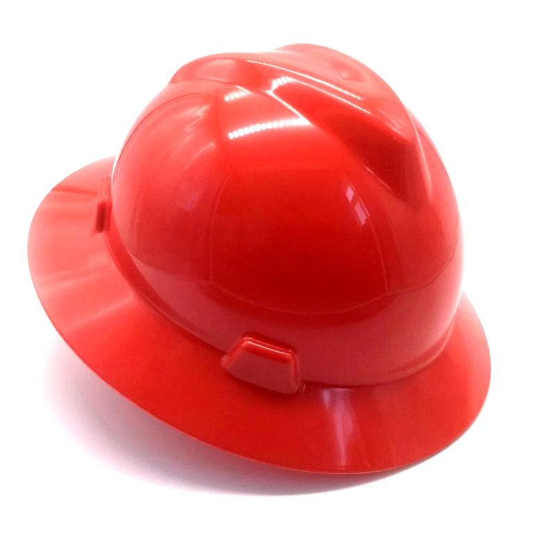 Large-brimmed, wide-brimmed MSA helmet V-shaped multi-color high-strength pressure-resistant new safety helmet