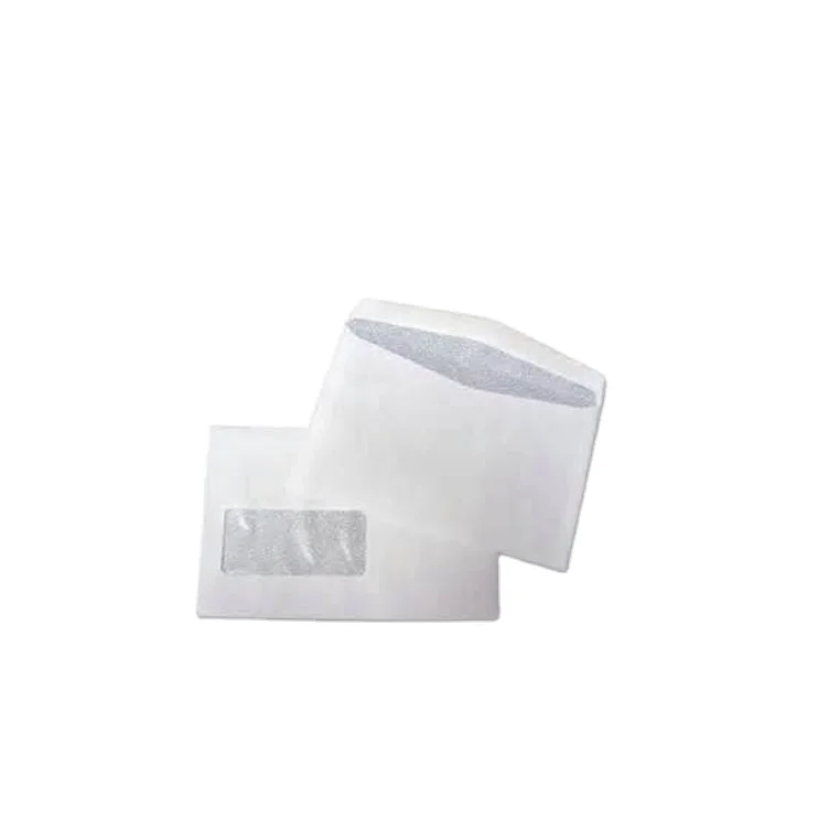 24lb white kraft paper envelope with pvc window