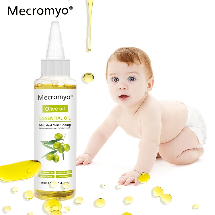 Private Label Customization Body Care Olive  Oil Baby Massage Oil Vegan Fragrance Free Baby Oil