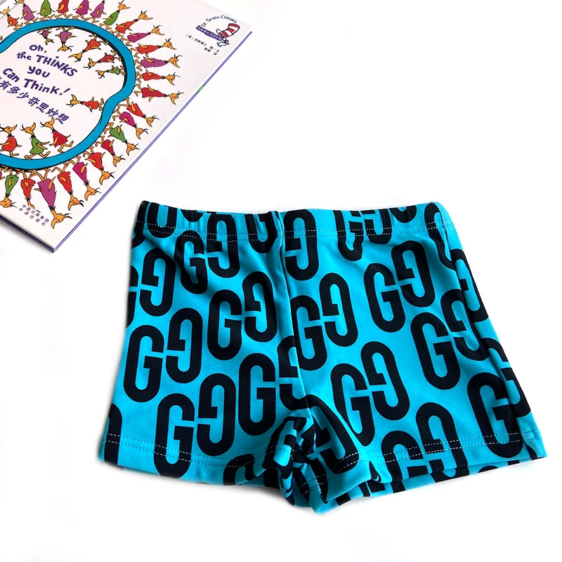 9 Months to 10 Years Children all over print Cute Print Kids String Short Swim Pant Baby Boy Swimwear