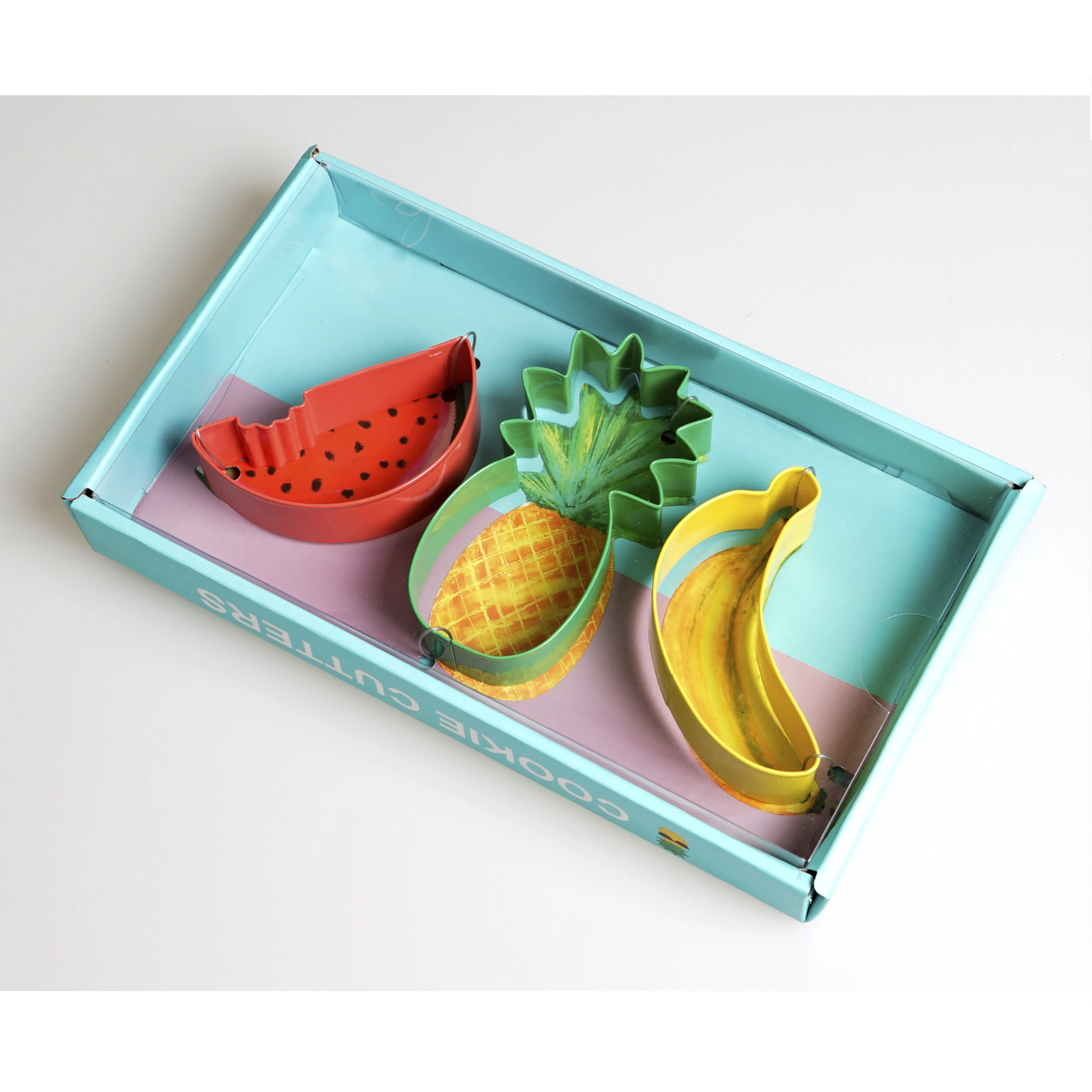 Basic Summer Fruits Set Of 3pcs Powder Coating Cookie Cutter With Three Shapes for Daily Baking