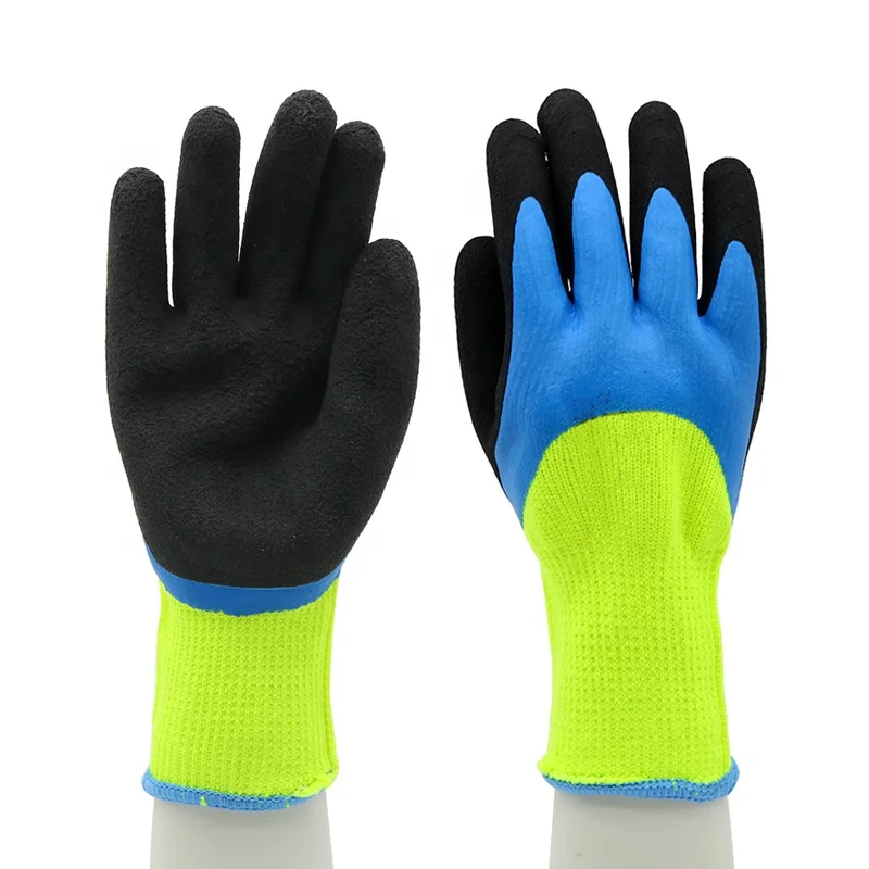 CE EN 388 Custom logo Anti slip Abrasion Resistant Work Gloves Men Oil Latex Safety for
