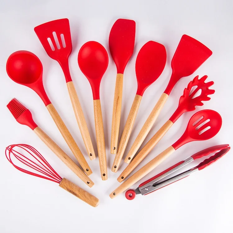 Black & Gold Mini Whisk Branded Silicone Smart Kitchenware Cooking Kitchen Ware Accessories Tools Gadgets Utensils Set