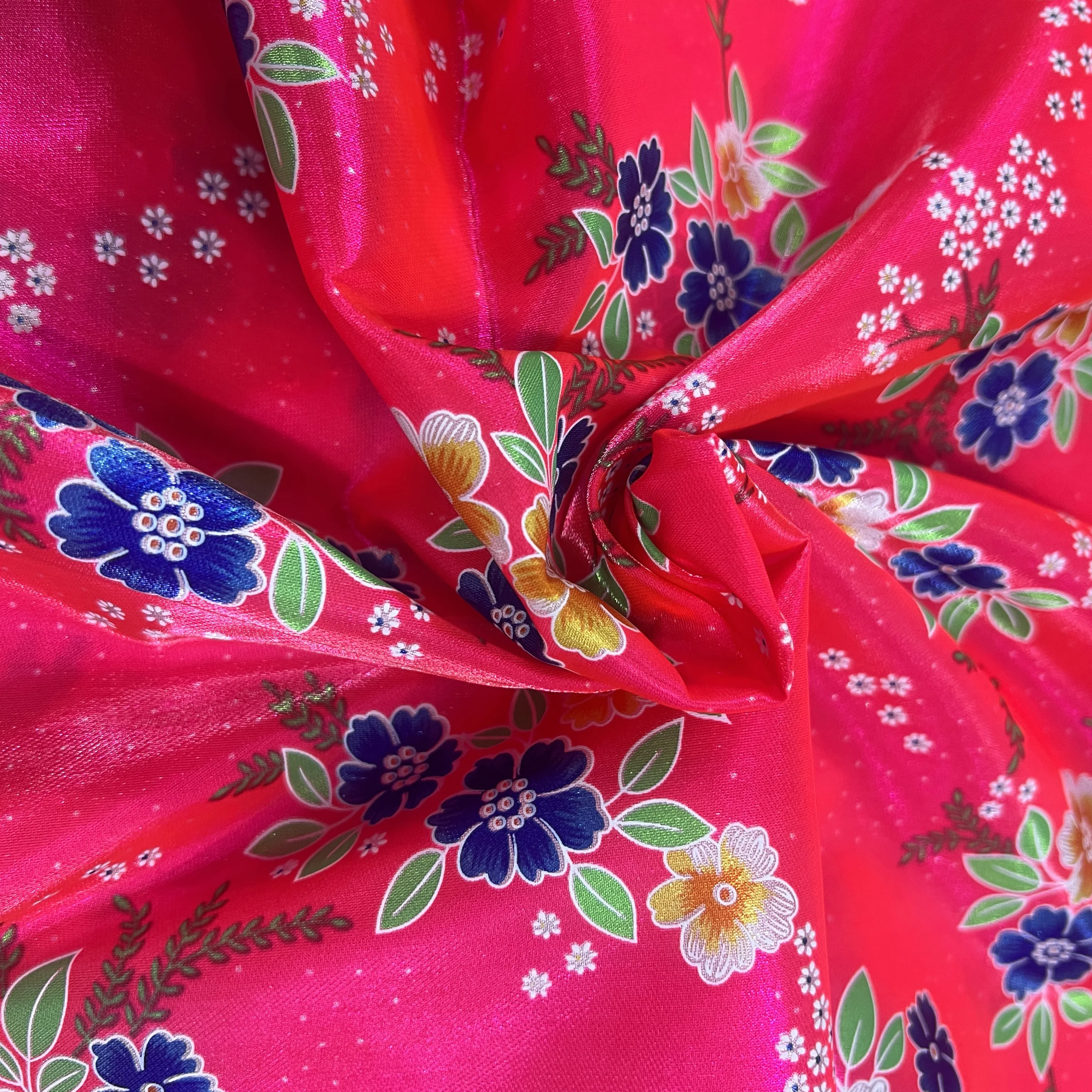 Hot selling 20D Nylon shinny fabric 100%nylon satin print fabric 114cm