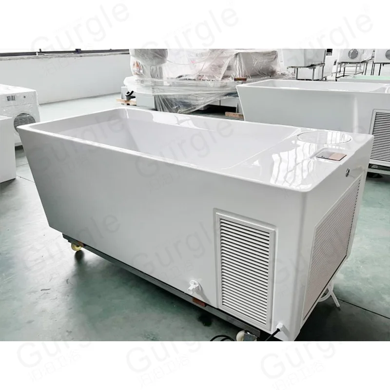Hot Sale Athletes Body Recovery Ice Bath Tub Acrylic Massage Cold Plunge All In One Ice Bath With Water Chiller