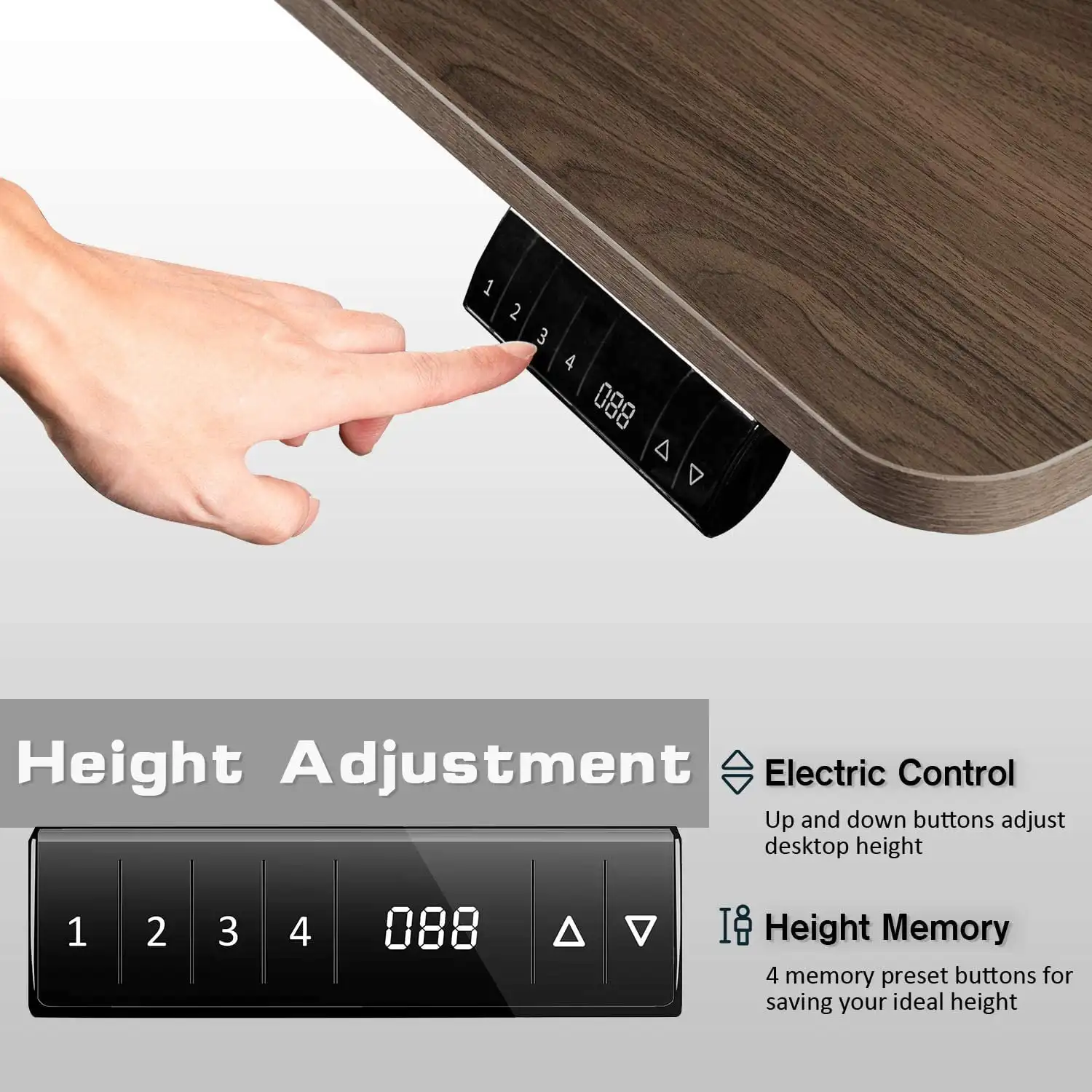 Factory Customized Office Furniture Metal Frame Conference Table Computer Single Motor 2 Stage Height Adjustable