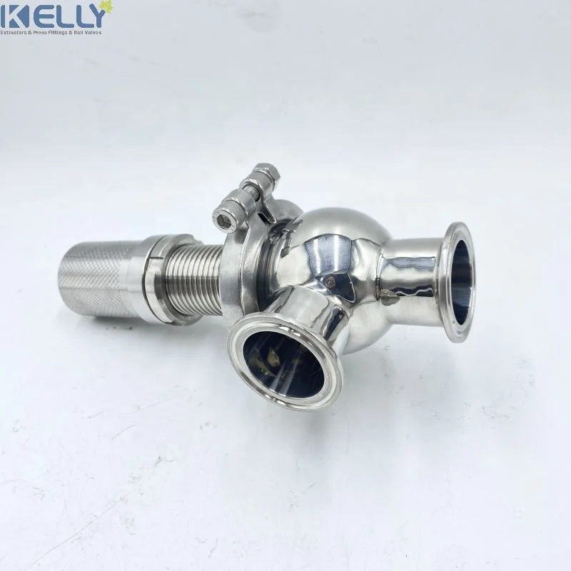 11/2inch Adjustable 0-10 Bar Sanitary Tri Clamp Safety Valve  304 Stainless Steel