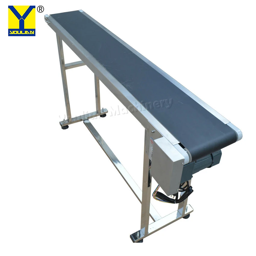 YL-102 Customized PU PVC conveyor Belt System Machine for Filling Labeling and Capping Machine