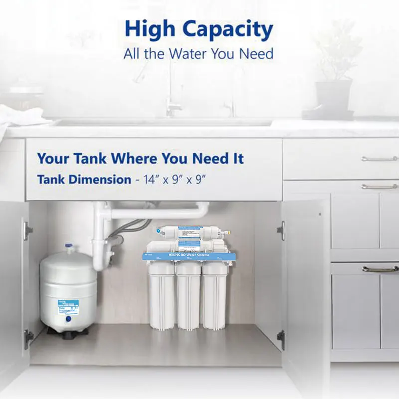 Hikins 3G 6-8L Plastic PP RO Drinking Bucket Barrel Pressure Tank