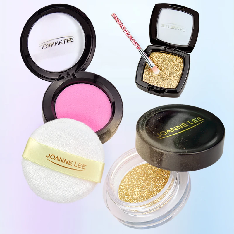 Girl Pretend Play Make Up Toy Simulation Cosmetics Pink Makeup Set Princess Beauty Plastic Play House Toy Lipstick Eyeshadow