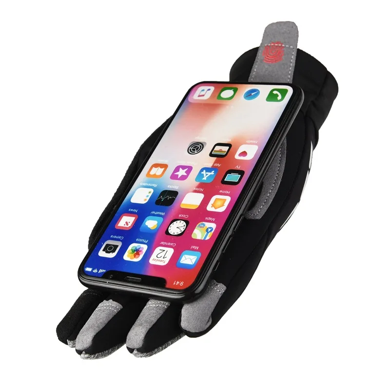 Racing Winter Windproof Cycling Gloves Running Touch Screen Sports Anti Slip Touchscreen Waterproof Unisex Outdoor Sports 1 Pcs