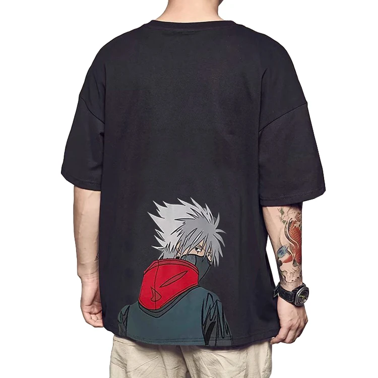 
2021 Summer New Wholesale Hip Hop Hot Anime T Shirt Digital Printing 3d Printing T Shirt Custom Logo Men T Shirt 