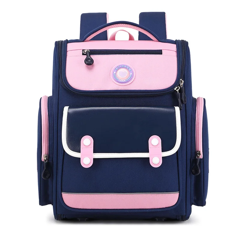 New primary school boys and girls to protect the spine schoolbag high appearance level large capacity light backpack