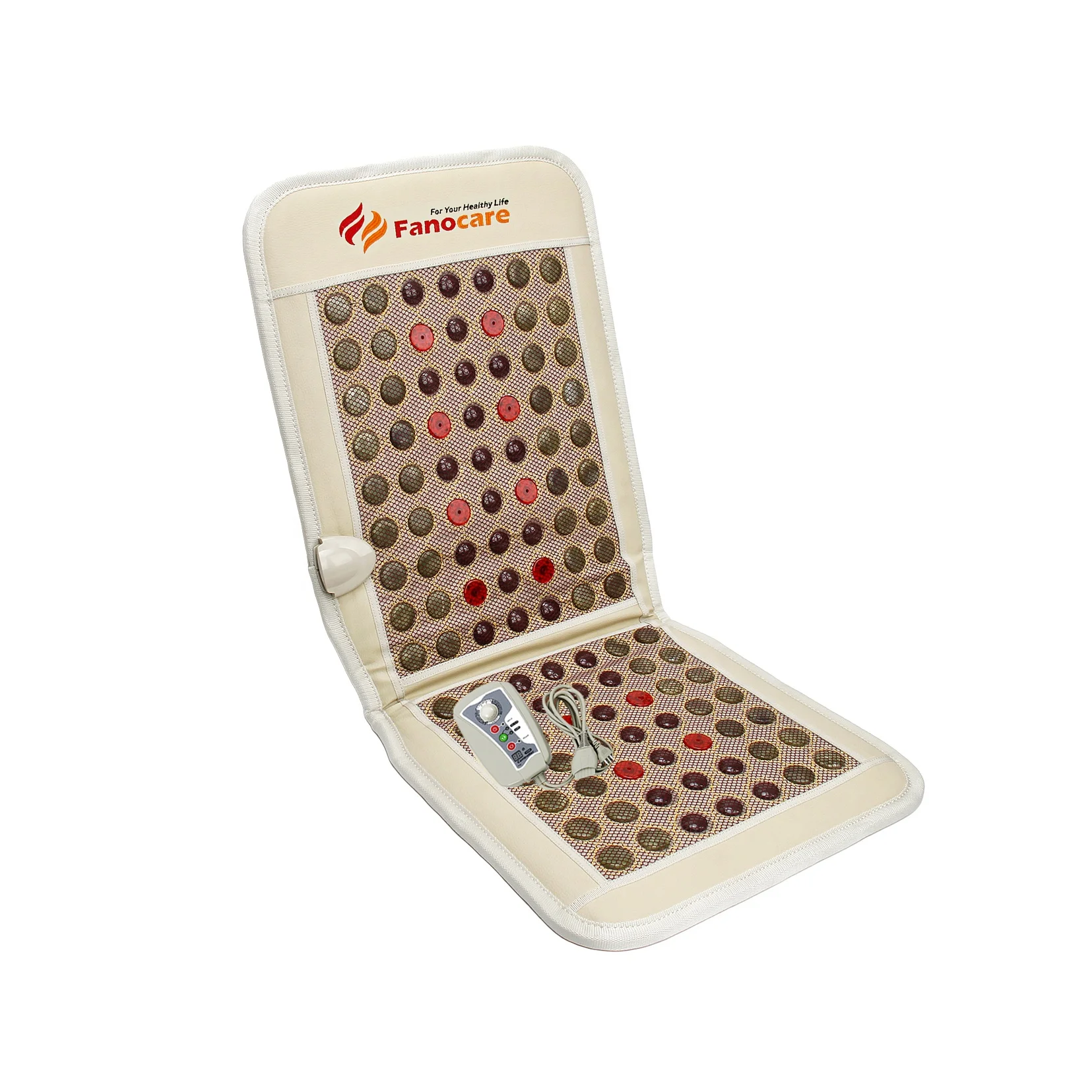 Thermal Therapy Far Infrared Negative Ions Photon Electric Heating Pad Chair Mattress Natural Jade Gems Tourmaline Medical Mat