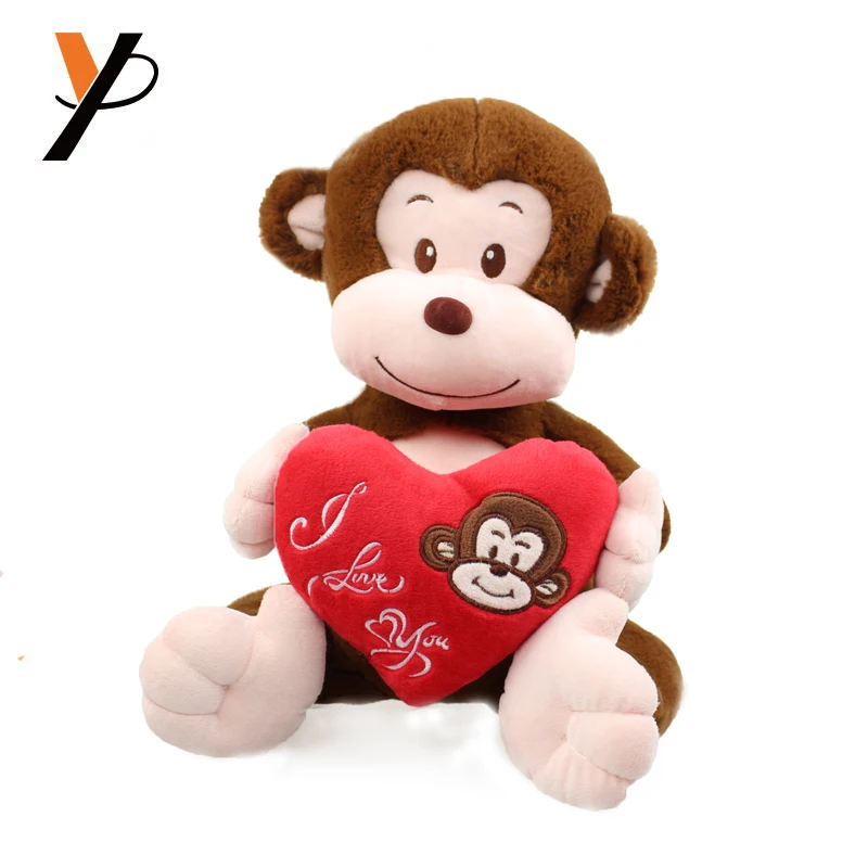 Customized  monkey plush toy stuffed animal with banana