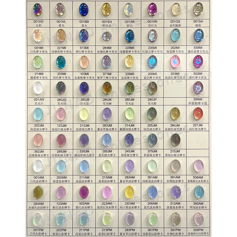 JUNAO Factory Direct Price 70 Color Glossy Surface Flatback Crystals Mocha Purple Drop Glass Rhinestone For DIY Dress Crafts