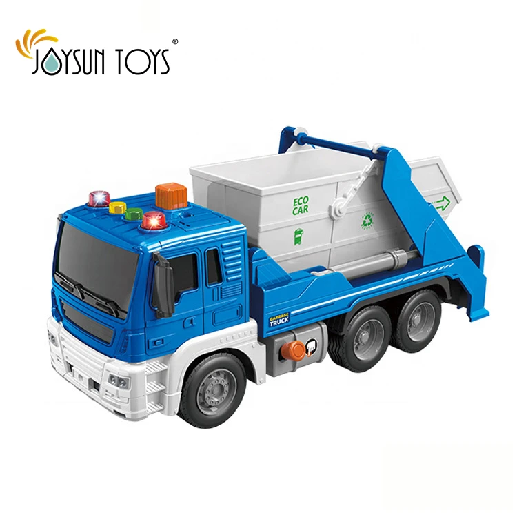 1:16 Garbage Truck Toys for Boys Realistic Trash Truck with Trash Can Lifter and Dumping Function With Lights & Sounds