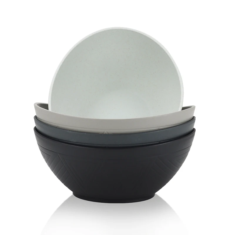 Cheap Reusable Kitchen Eco Friendly Plastic Wheat Straw Food Salad Rice Soup Bowl Plastic Bowl