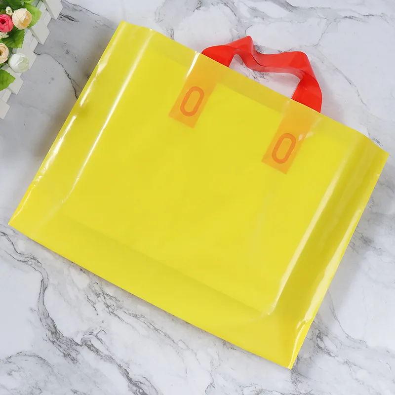 YC Custom Printed Logo Plastic Shopping Bags  Compostable Eco Friendly Shopping Packaging Tote Plastic Produce Bags