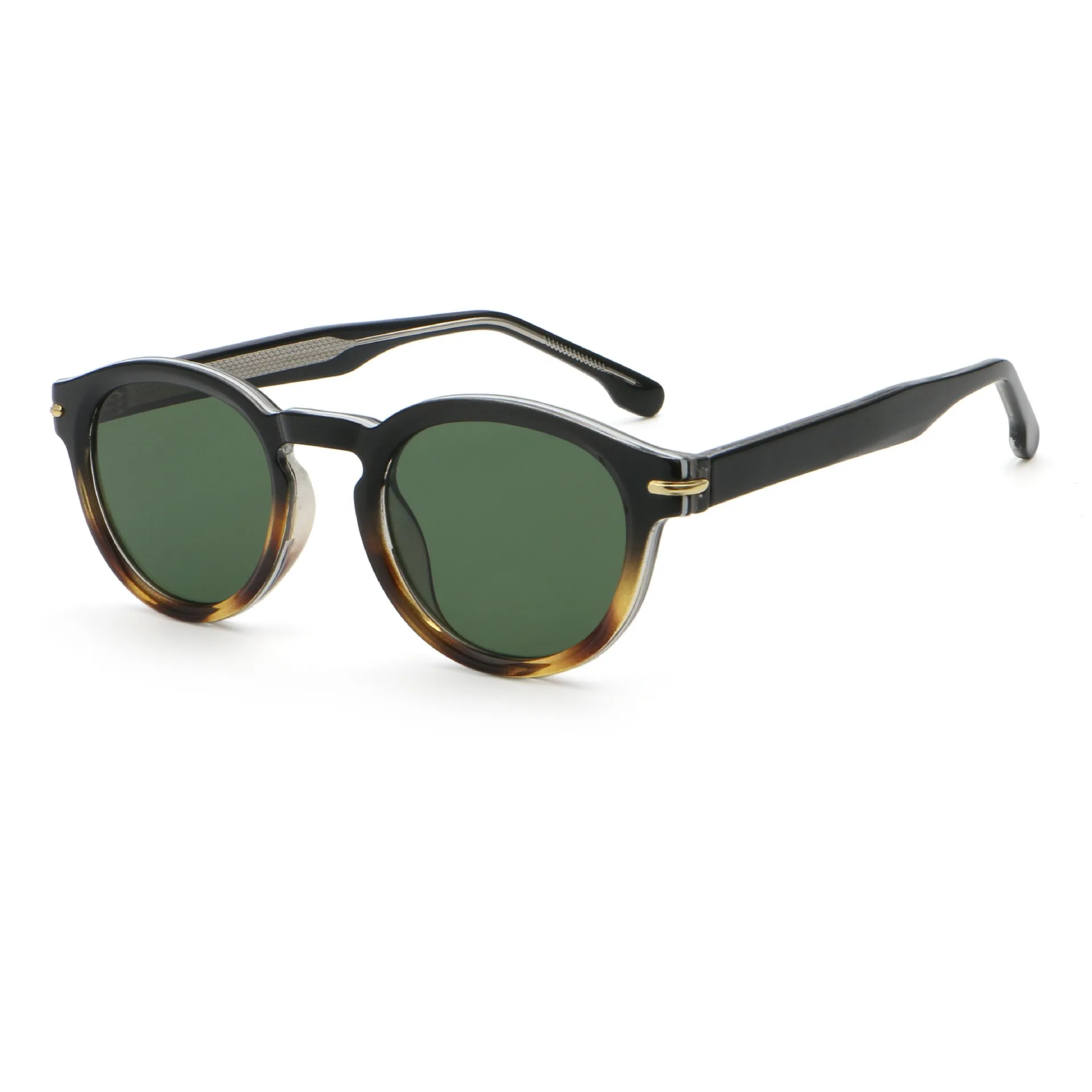 2024 New Acetate CP PC New Design Oversized Fashion Sunglasses Round Frame Man Woman Sunglasses Propionic Acid