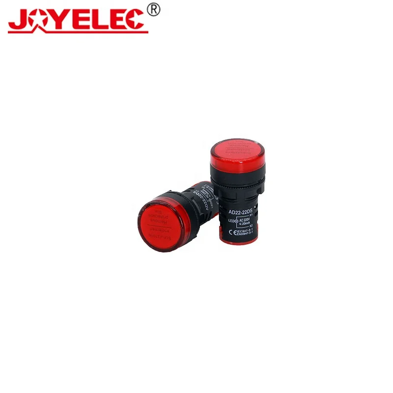 JOYELEC AD22-22DS Indicator Light 22mm Signal Lamps Red Equipment Signal Pilot Lamp Indicator Light