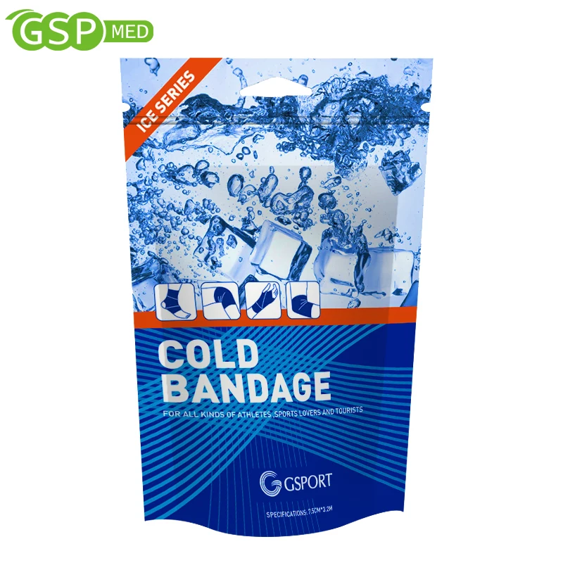 Wholesale Custom Logo Printed Cold Elastic Ice Cold Bandage Sports Inqury Bandage