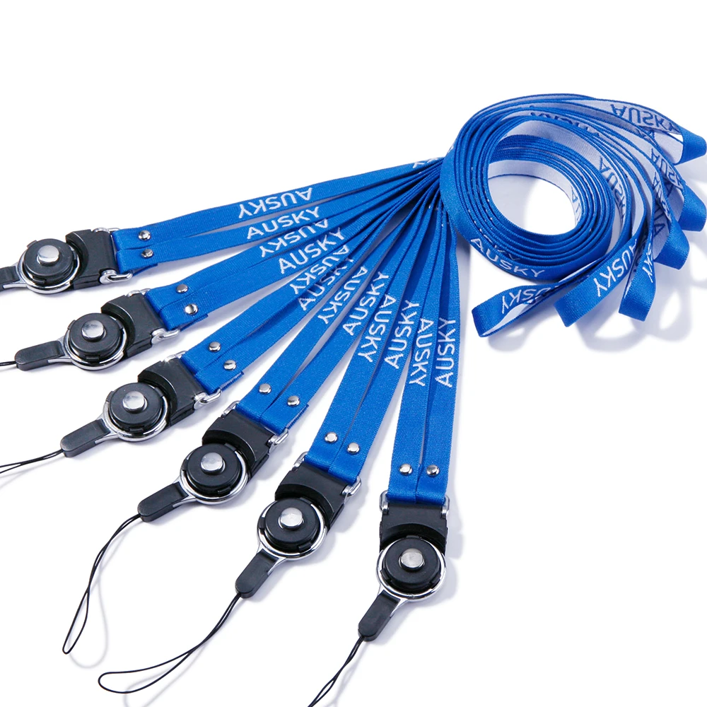 New Design Jacquard Print Lanyard Low MOQ Custom Logo Phone Lanyard