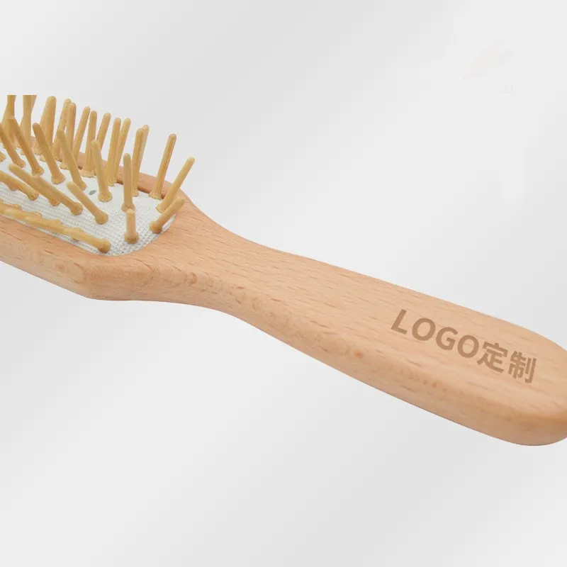 High Quality Portable Mini Travel Bamboo Wooden Air Cushion Hair Brush Eco-Friendly Massage Hair Comb Healthy Comb