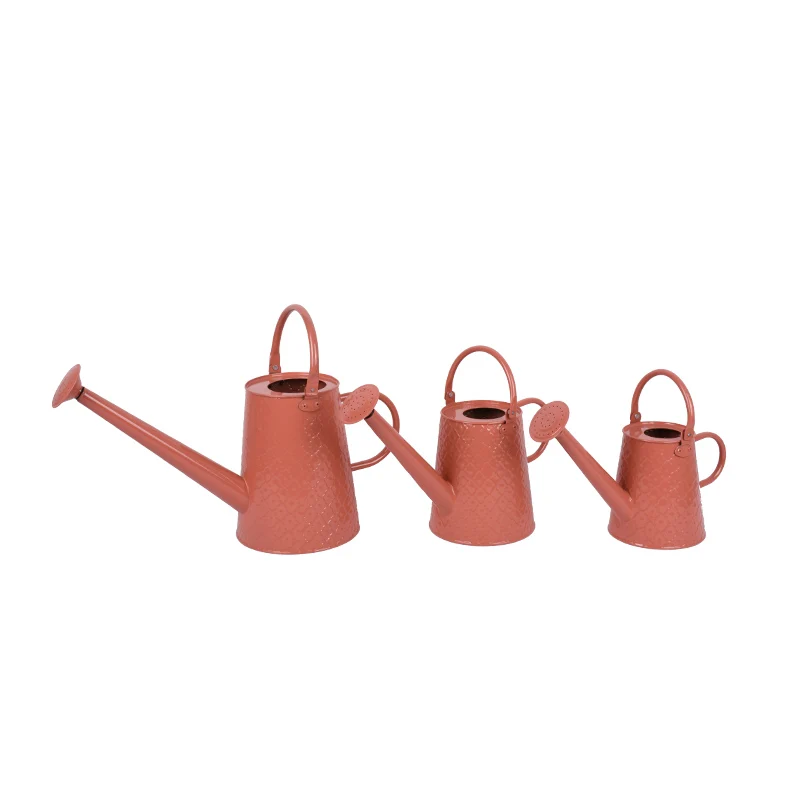 3 Size Garden Tools Water Flowers Stainless Steel Satin Conical Metal Watering Can