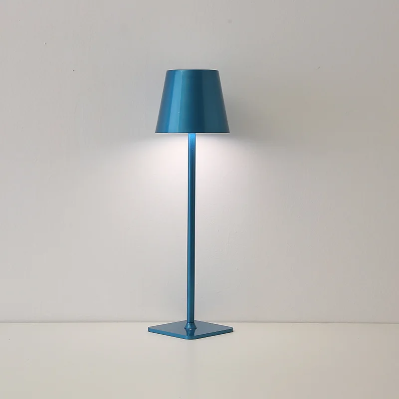 Metal Acrylic Color Customized USB recharging lamp nordic cordless wireless hotel bar restaurant led table lamp