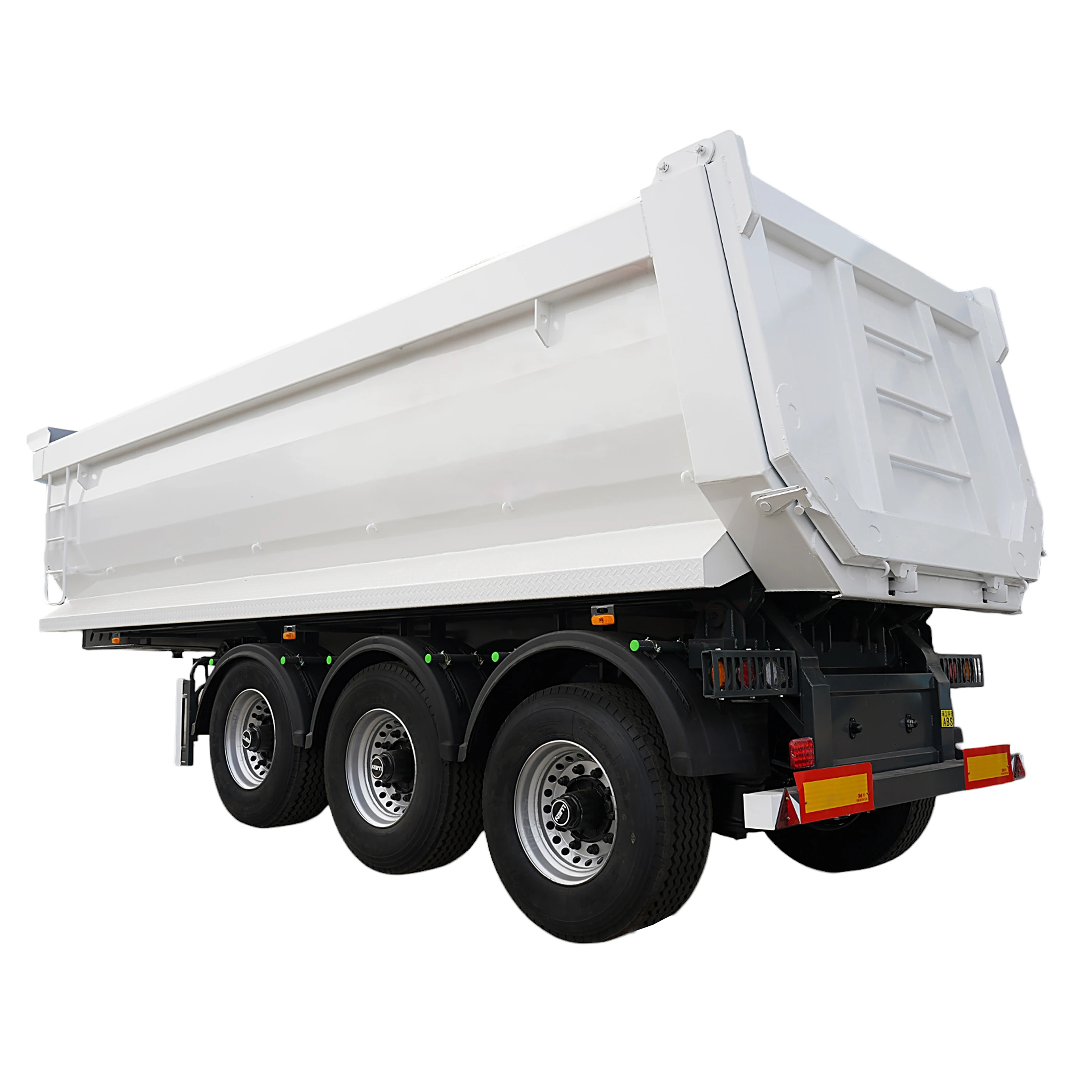 China Factory U Shape Transport 47m3 4xle Rear-tipper Trailer Dump Truck for Sale